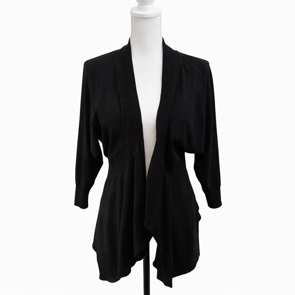 Style & Co. Sweaters - 🖤 Style & Co. Black Open Front Cardigan Size Large NWT NEW